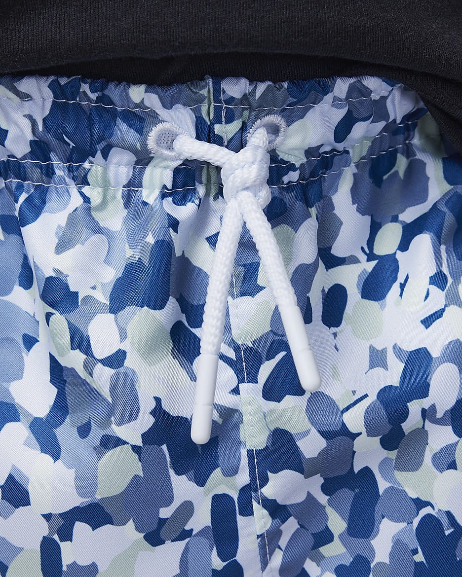 Jordan Mj Essentials Poolside Little Kids Printed Shorts Blue
